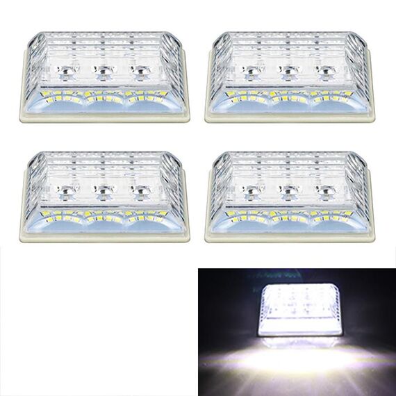 4 PCS ZS-6001 DC24V Auto / Truck Side Segnatore Lampada Lampada Lampada (luce bianca)