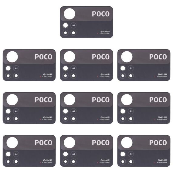 Lens per fotocamera posteriore da 10 pezzi per Xiaomi Poco X4 Pro 5G