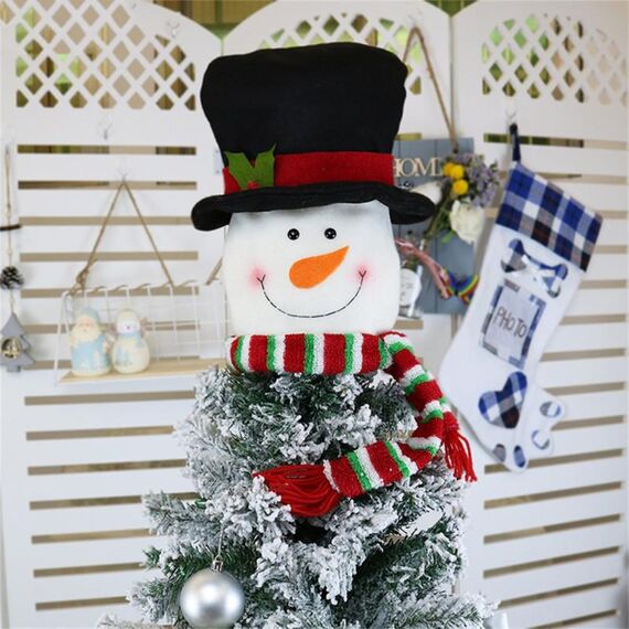 CX20205 Decorazione con pendente per albero di Natale con motivo pupazzo di neve, misura: S