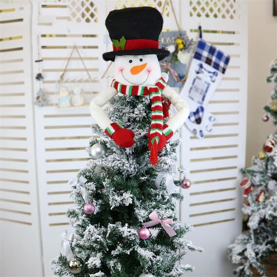 CX20208 Decorazione con pendente per albero di Natale con motivo pupazzo di neve, dimensioni: L