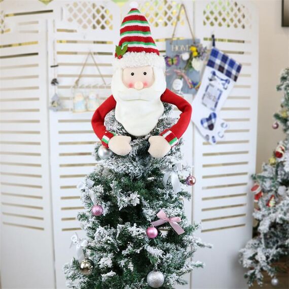 CX20208 Decorazione con ciondolo per albero di Natale con motivo Babbo Natale, dimensioni: L