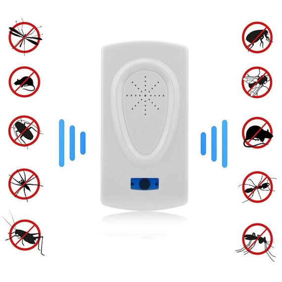 Ultrasuoni Mouse Scarafaggio Repulsore di parassiti Dispositivo Insetti Ratti Ragni Mosquito Killer Controllo dei parassiti Domestico Rejecter (spina europea)