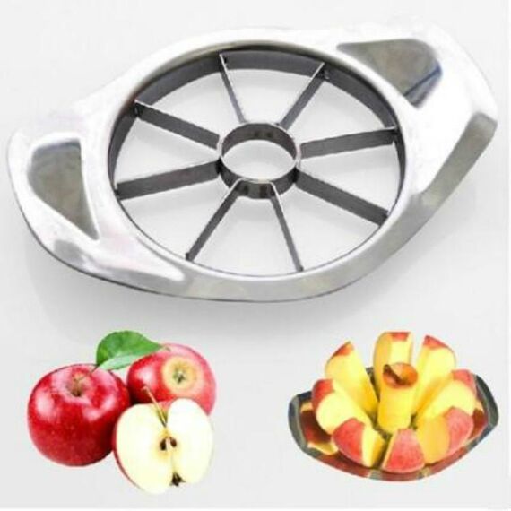 Affettatrice per mele in acciaio inossidabile Utensili per frutta e verdura Accessori da cucina Affettatrice per mele, Dimensioni: 15x11cm
