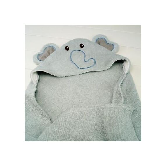 Asciugamano da bagno per neonato Asciugamano in cotone con cappuccio Asciugamano monopezzo Leone tinta unita Asciugamano per bambini Coperta con cappuccio Roba da neonato (elefante)