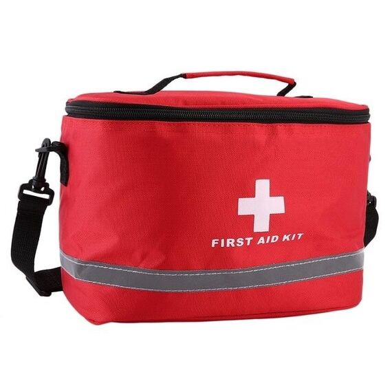 Kit di pronto soccorso per esterni Borsa da campeggio sportiva Pacchetto di sopravvivenza di emergenza domestica (rosso)
