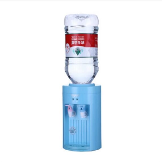 Erogatore di acqua da tavolo portatile elettrico da 2,5 litri con macchina per bevande calde 220V (blu)