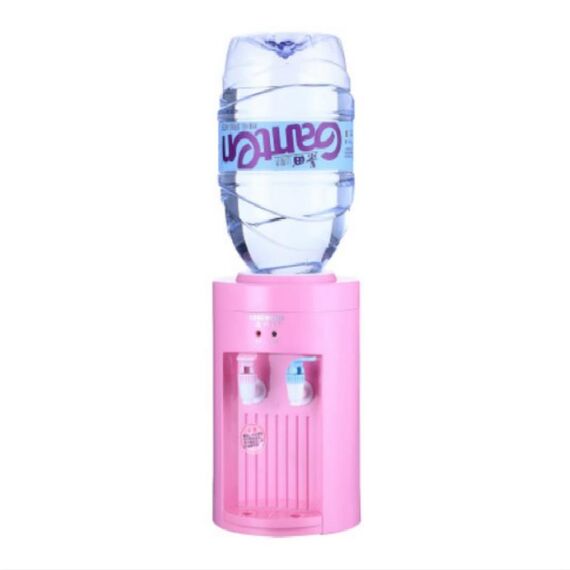Distributore di acqua da tavolo portatile elettrico da 2,5 litri con macchina per bevande calde 220V (rosa)
