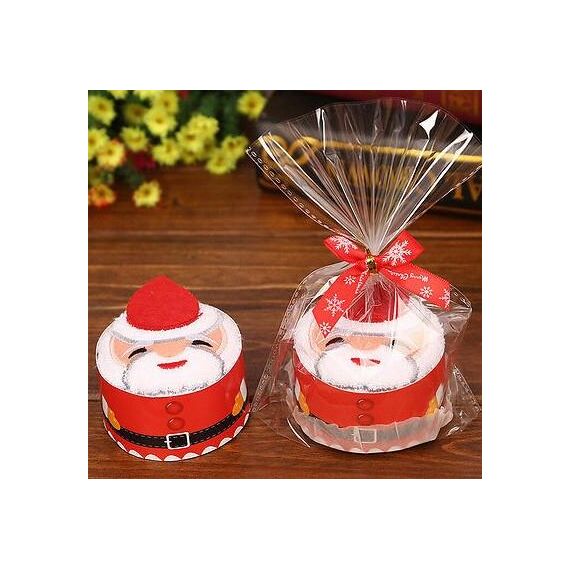 Asciugamano per torte natalizie Regalo Asciugamano per salviette Regali natalizi per asciugamani (Babbo Natale)
