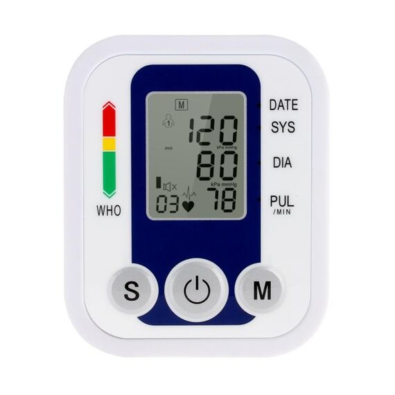 ZK-B02 Misuratore di pressione sanguigna da braccio superiore digitale automatico Sfigmomanometro Misuratore di pressione Misuratore di frequenza cardiaca Tonometro Pulsometro