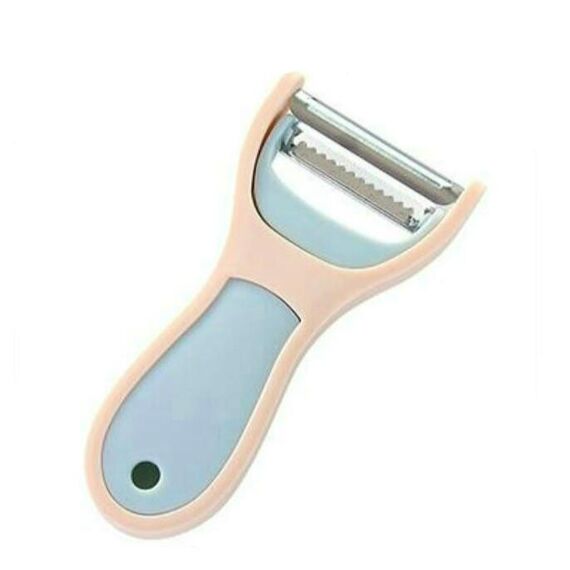 Utensile da cucina per frutta e verdura, pialla, patate, carote (blu)