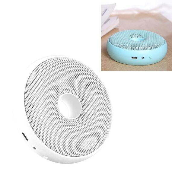 Purificatore d'aria elettrico portatile a ciambella Deodorante per ozono anionico per auto domestico (bianco)