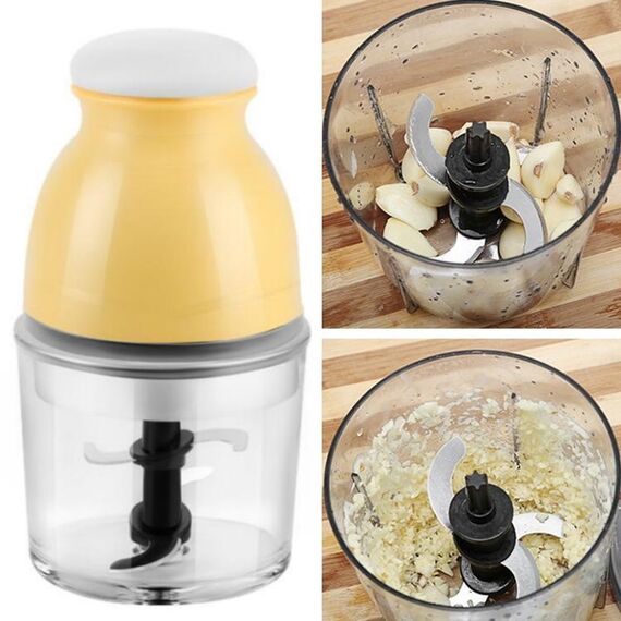 Tritacarne portatile Macchina da cucina multifunzione per spremiagrumi elettrico per latte di soia (beige)