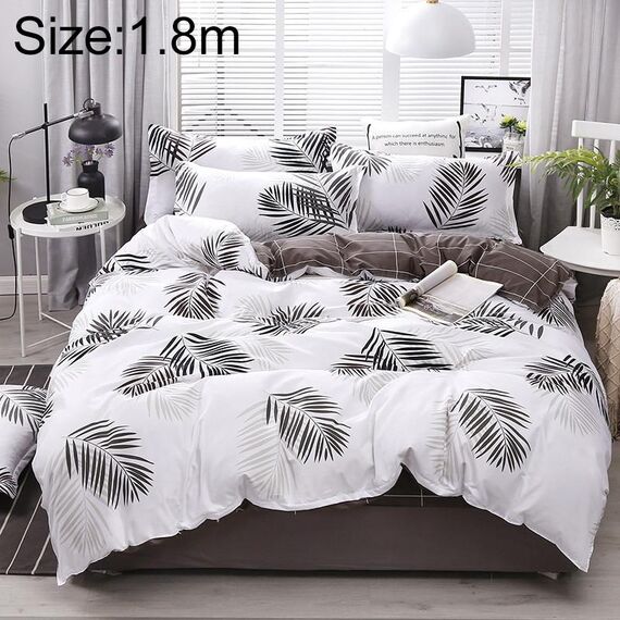 4 PCS / Pattern Set Bedding Set Happy Family copripiumino foglio piatto federa Set
