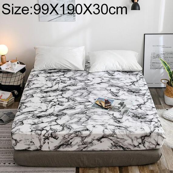 Marmo Modello Letto Dust Coprimaterasso Custodia protettiva fornita copertina Biancheria