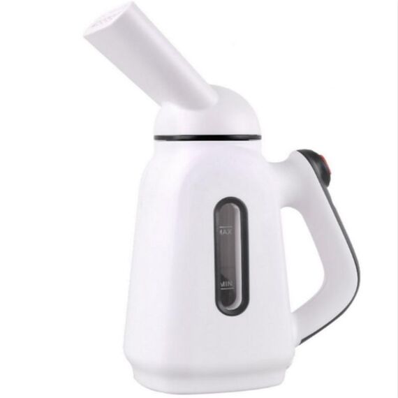 Mini macchina portatile per appendere a vapore a doppia potenza, ferro da stiro, ferro da stiro a vapore (bianco + nero)