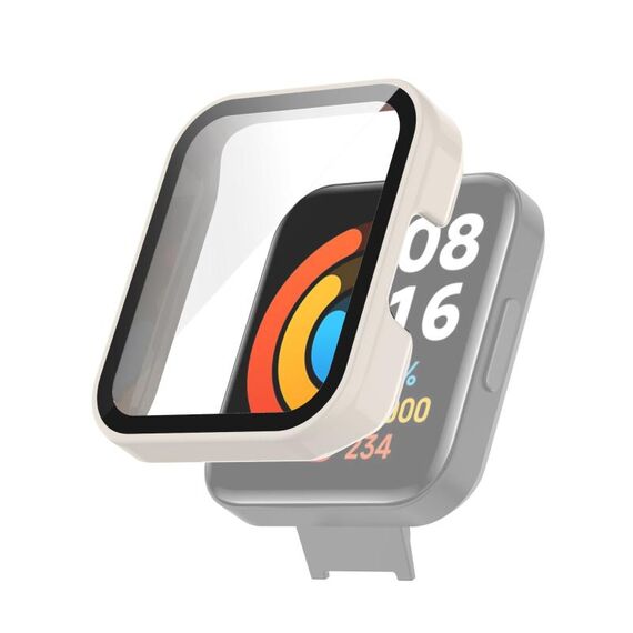 Per Xiaomi Redmi Watch 2 Lite versione estranea PC + custodia protettiva in vetro temperato (bianco)