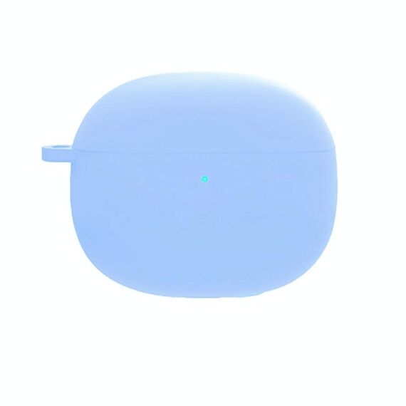 Per Redmi Buds4 Pro Custodia protettiva per auricolari in silicone con moschettone D (azzurro)