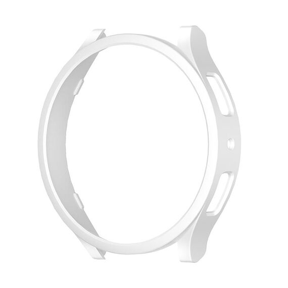 Custodia protettiva per orologio PC semi-inclusa per Samsung Galaxy Watch 6 44 mm (bianca)