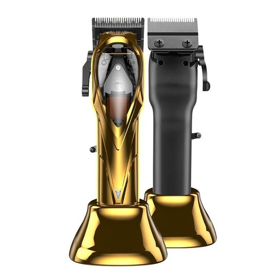 Tagliacapelli elettrico ad alta velocità con sospensione magnetica ricaricabile (oro)