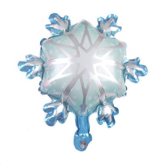 5 PCS Snowflake Flowed Decorazione per vacanze Palloncino in alluminio Palloncino, Dimensioni: 32 × 36 cm Mini fiocco di neve