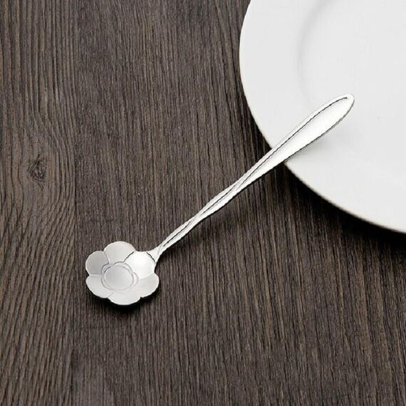 Cucchiaio da caffè creativo da 3 pezzi in acciaio inossidabile per uso domestico, cucchiaio da caffè, stile: cucchiaio da fiore del sole
