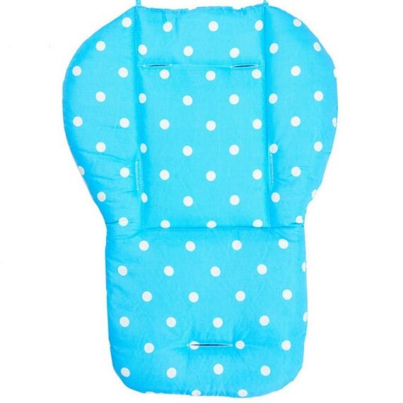 Cuscino per passeggino impermeabile per passeggino per bambini Sedia per allattamento materassino spesso (blu)
