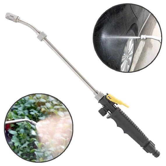 Pistole ad acqua da giardino Lancia multifunzione in acciaio inossidabile con ugello a spruzzo per autolavaggio ad alta pressione, specifica: 48 cm
