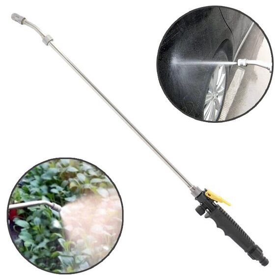 Pistole ad acqua da giardino Lancia multifunzione in acciaio inossidabile con ugello a spruzzo per autolavaggio ad alta pressione, specifica: 72 cm