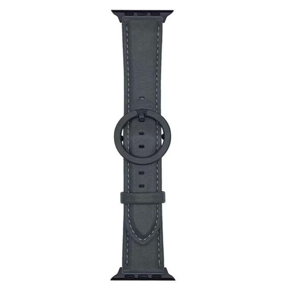 Cinturino in pelle con fibbia rotonda xDfind per Apple Watch 42 mm / 41 mm / 40 mm / 38 mm (marrone turchese)