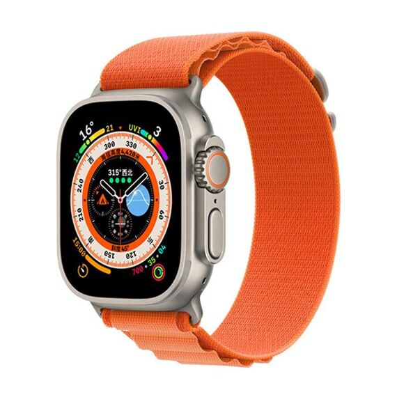Cinturino per Apple Watch 42mm / 41mm / 40mm / 38mm xDfind Aline Nylon Loop (arancione)