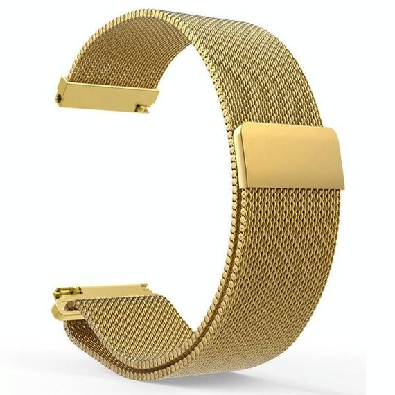 Cinturino per orologio in acciaio inossidabile Milanese xDfind da 20 mm (oro)