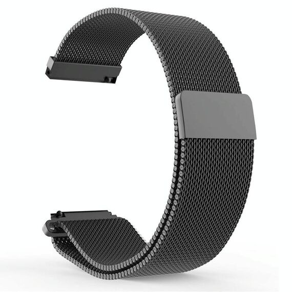 Cinturino per orologio in acciaio inossidabile Milanese xDfind da 22 mm (nero)