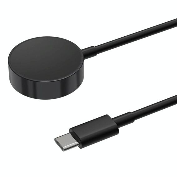 Cavo di ricarica magnetico in lega di alluminio xDfind per Samsung Galaxy Watch 7/6/5, porta: USB-C (nero)