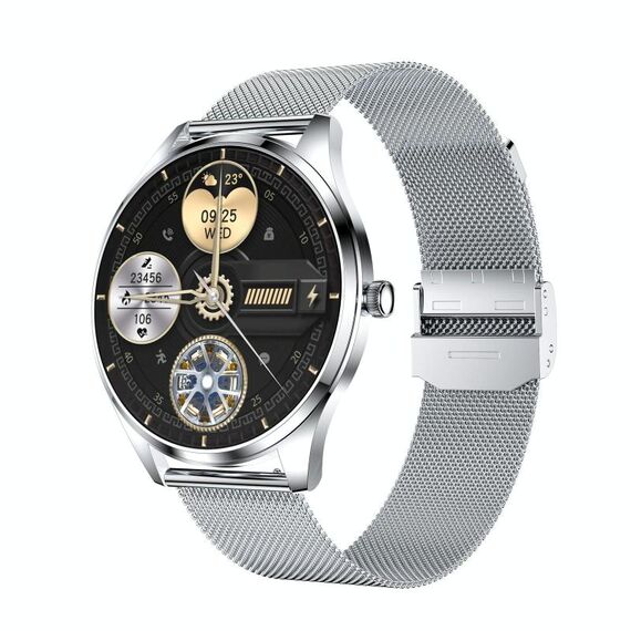 H77 1,43 pollici Schermo AMOLED Orologio intelligente per salute e fitness IP67 Impermeabile Supporto chiamate BT (Argento)