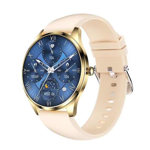 H77 1,43 pollici Schermo AMOLED Orologio intelligente per salute e fitness IP67 Impermeabile Supporto chiamate BT (Beige)