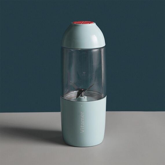 Vitamer USB Mini portatile spremiagrumi frullatore succo di frutta limone spremiagrumi alesatori bottiglia (blu)