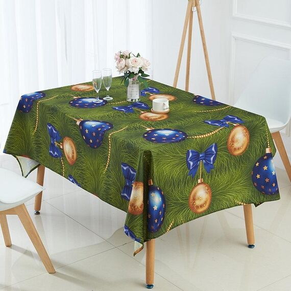 Tovaglia impermeabile in lino criptato per uso domestico, dimensioni: 140x200 cm (verde)