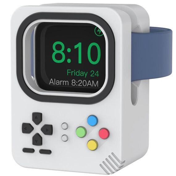 Per Apple Watch AhaStyle DD05 Mini supporto di ricarica in silicone, senza caricabatterie (grigio)
