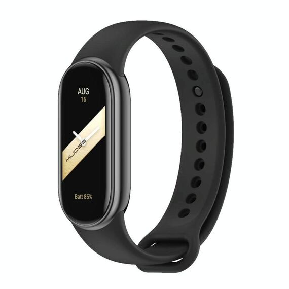 Cinturino per orologio in silicone tinta unita con fibbia in metallo xDfind per Xiaomi Smart Band 10/9/8 (nero)