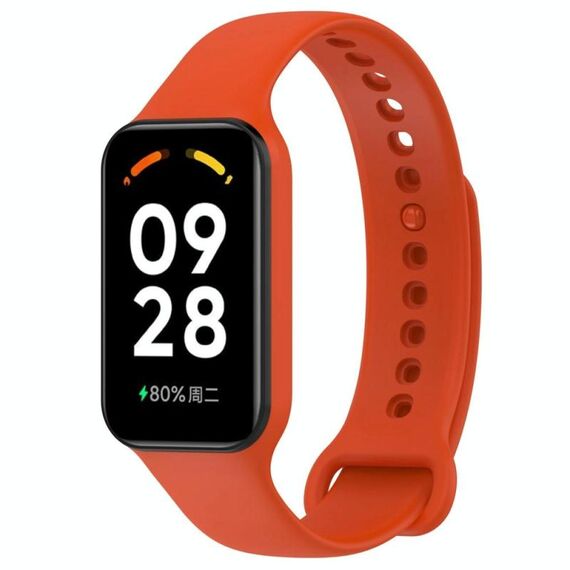 Per Redmi Watch 2 xDfind Cinturino integrato in silicone tinta unita (arancione)