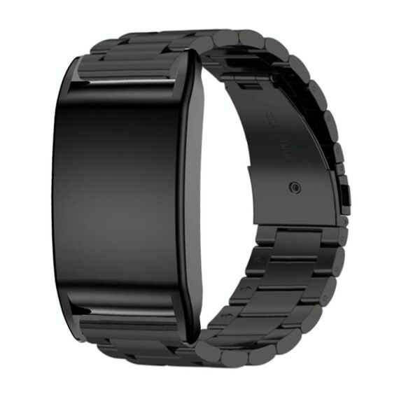 Per WHOOP 4.0 Cinturino per orologio in metallo massiccio a tre perle (nero)