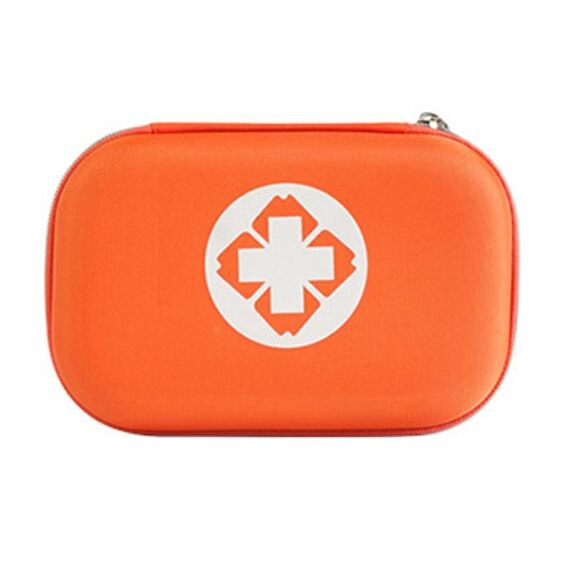 43 in 1 EVA Portable Car Home Outdoor Emergency Supplies Kit Survival Rescue Box (arancione)