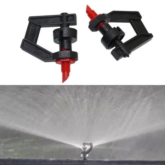 10 PCS Micro-Drip Irrigazione accessori più venduti 360 gradi di rotazione di spruzzatore filettato Interface