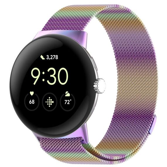 Cinturino magnetico in metallo milanese xDfind per Google Pixel Watch 3 da 45 mm (colorato)