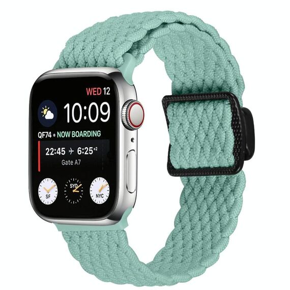 Cinturino elastico intrecciato con fibbia magnetica per Apple Watch da 42 mm / 41 mm / 40 mm / 38 mm (verde)