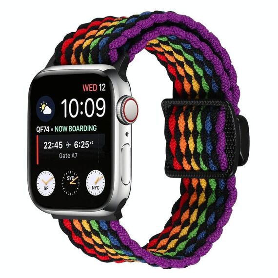 Cinturino elastico intrecciato con fibbia magnetica per Apple Watch da 42 mm / 41 mm / 40 mm / 38 mm (colore)
