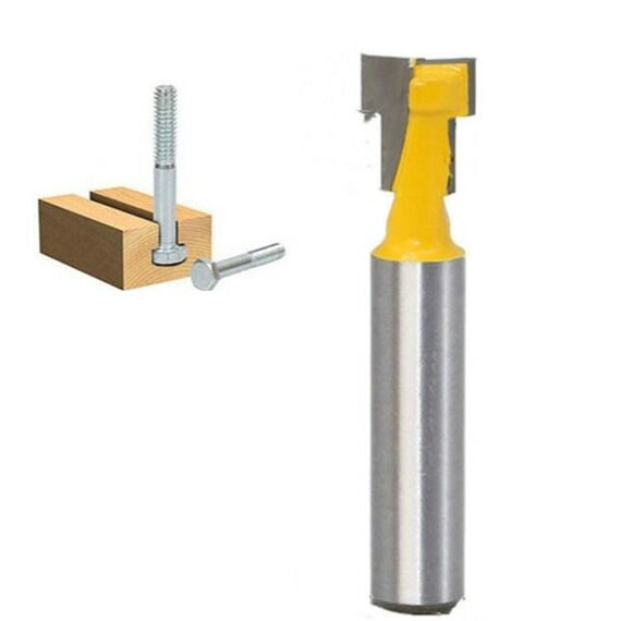 Fresa per lavorazione del legno Taglierina per buco della serratura a 8 manici Cornice per foto Taglierina per buco della serratura tipo T a parete, Dimensioni: 8x3 / 8 pollici