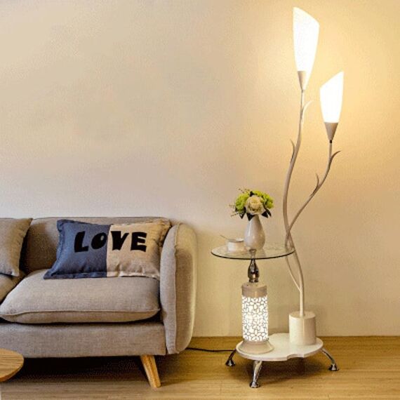 Lampada da terra verticale Storage, stile: 8012 (bianco)