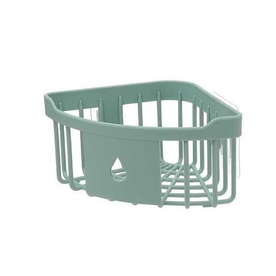 Lavandino da cucina WC Bagno Mensola da muro Lavabo Triangolo Portaoggetti in plastica(Verde)