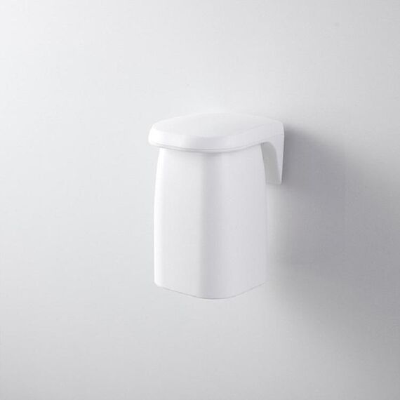Portaspazzolino da parete con ventosa magnetica Portaspazzolino Set semplice coppia domestica Cilindro dentale (bianco)
